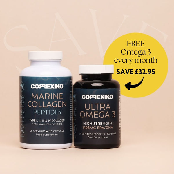 Collagen capsules with FREE Omega 3 - Subscription deal !!