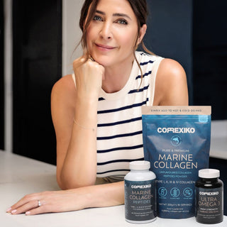 Marine Collagen Powder x 6 with FREE Omega 3 x 6